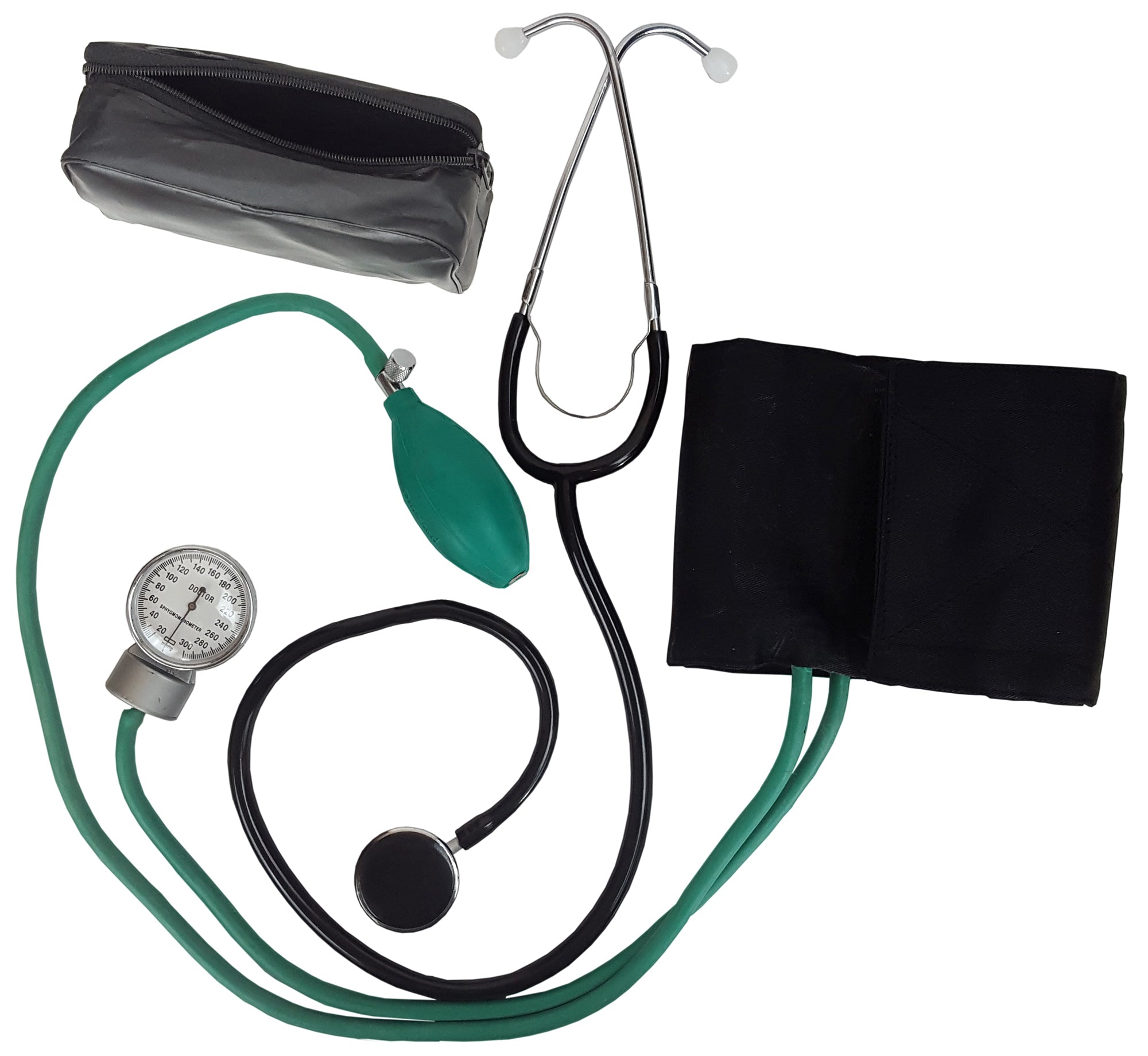 Blood Pressure Kit with Stethoscope and Aneroid Sphygmomanometer.