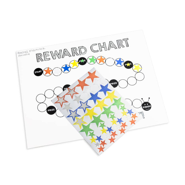 Sticker Forms - Colored Foil Stars - 2 sheets