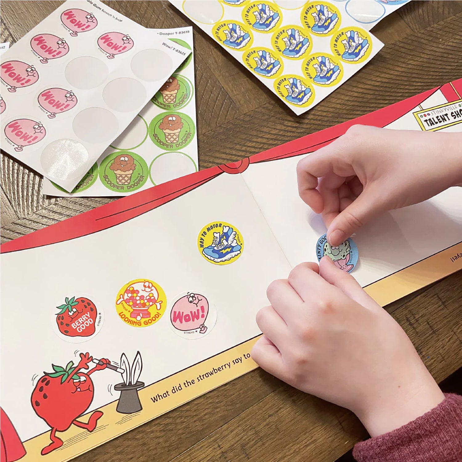 All in Good Pun Sticker Collector Album, 16 Pages, 8.5" x 5.5"
