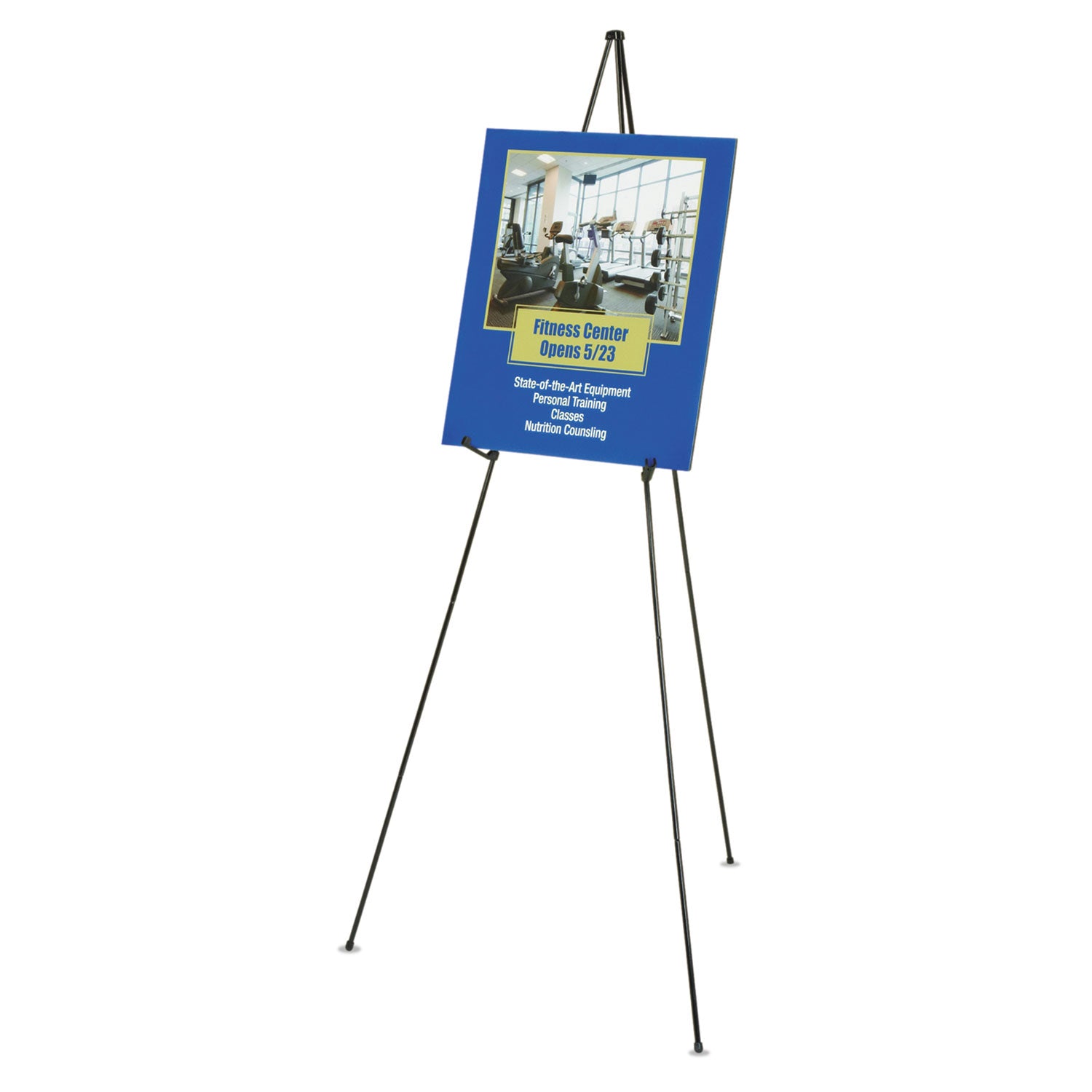 5 lb Load Capacity - 63" Height - Steel - Black