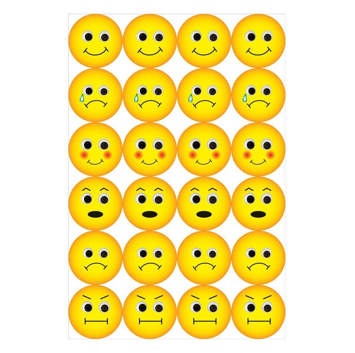 Themed Sticker Forms - Emotions - 20 Sheets, 1" stickers