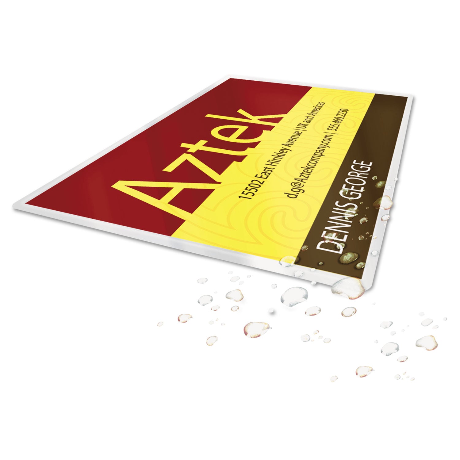 GBC Ultra Clear Thermal Laminating Pouches - Laminating Pouch/Sheet Size: 2.19" Width x 3.69" Length x 5 mil Thickness - Glossy - for Business Card - Wear Resistant, Tear Resistant - Clear - 100 / Box