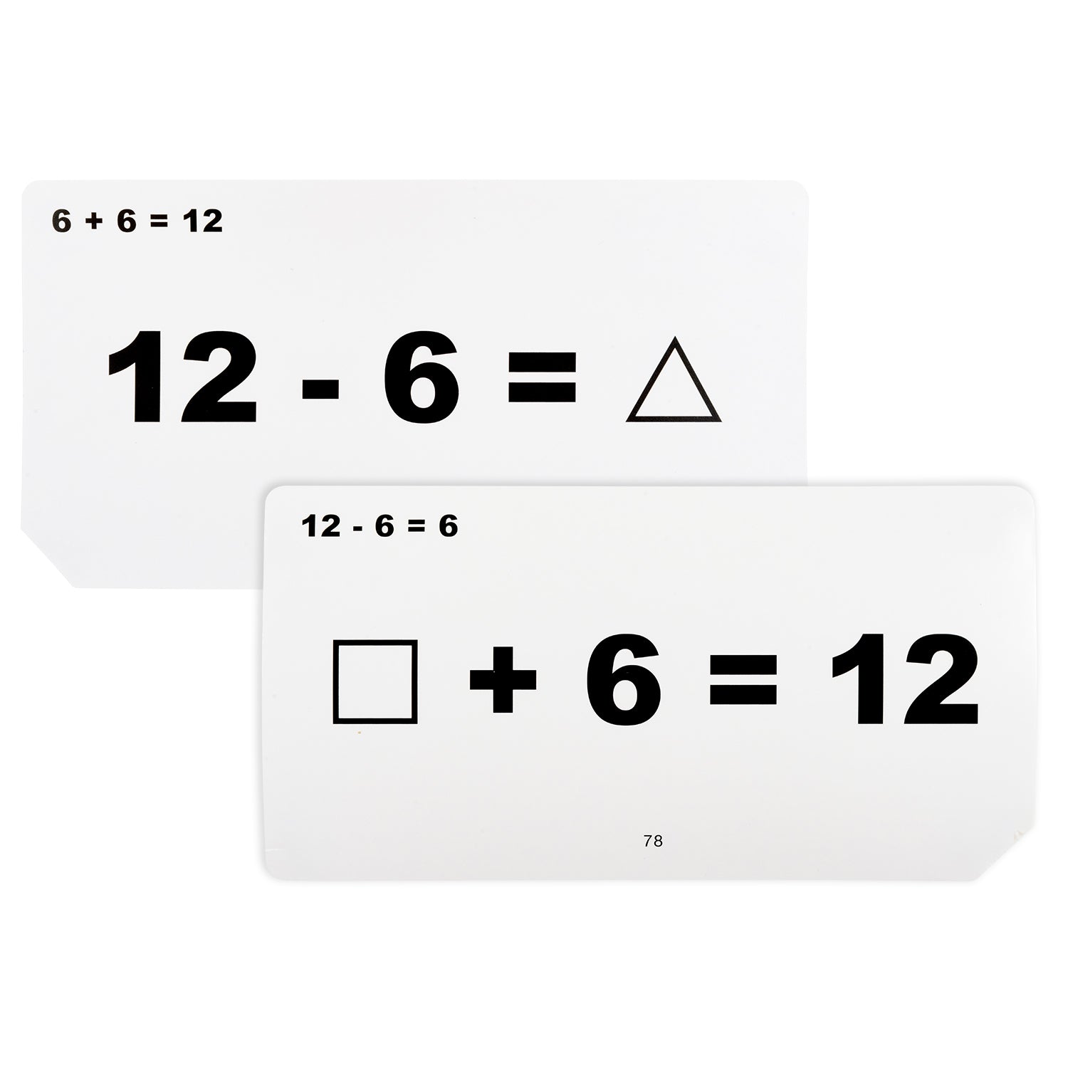 Unknown Quantities Flash Cards - Addition & Subtraction