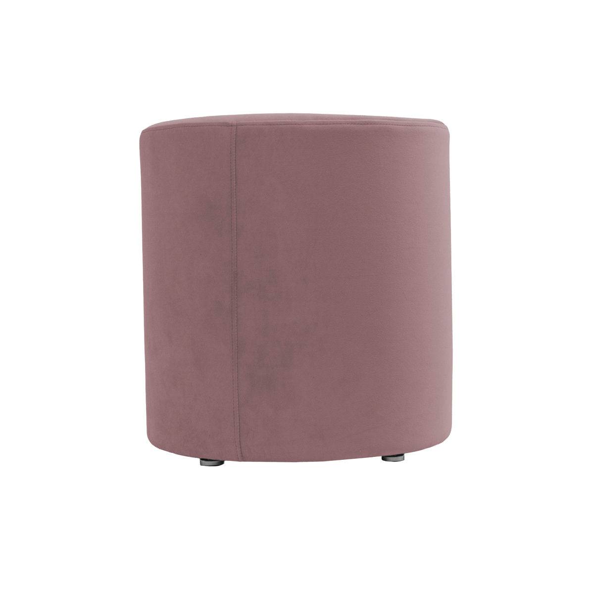 Everyday 18" Round Microfiber Ottoman, 19" Height - Mauve