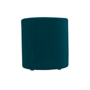 Everyday 18" Round Microfiber Ottoman, 19" Height - Peacock