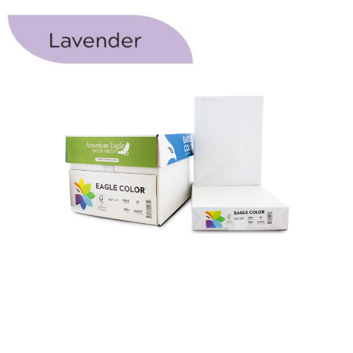 8.5" x 11" Color Copy Paper, 20 lbs., Lavender, 500 Sheets/Ream