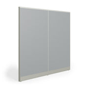 OfficeSource Panels II 72"W X 66"H Upholstered Panel w/ Light Gray Frame - Moonlight