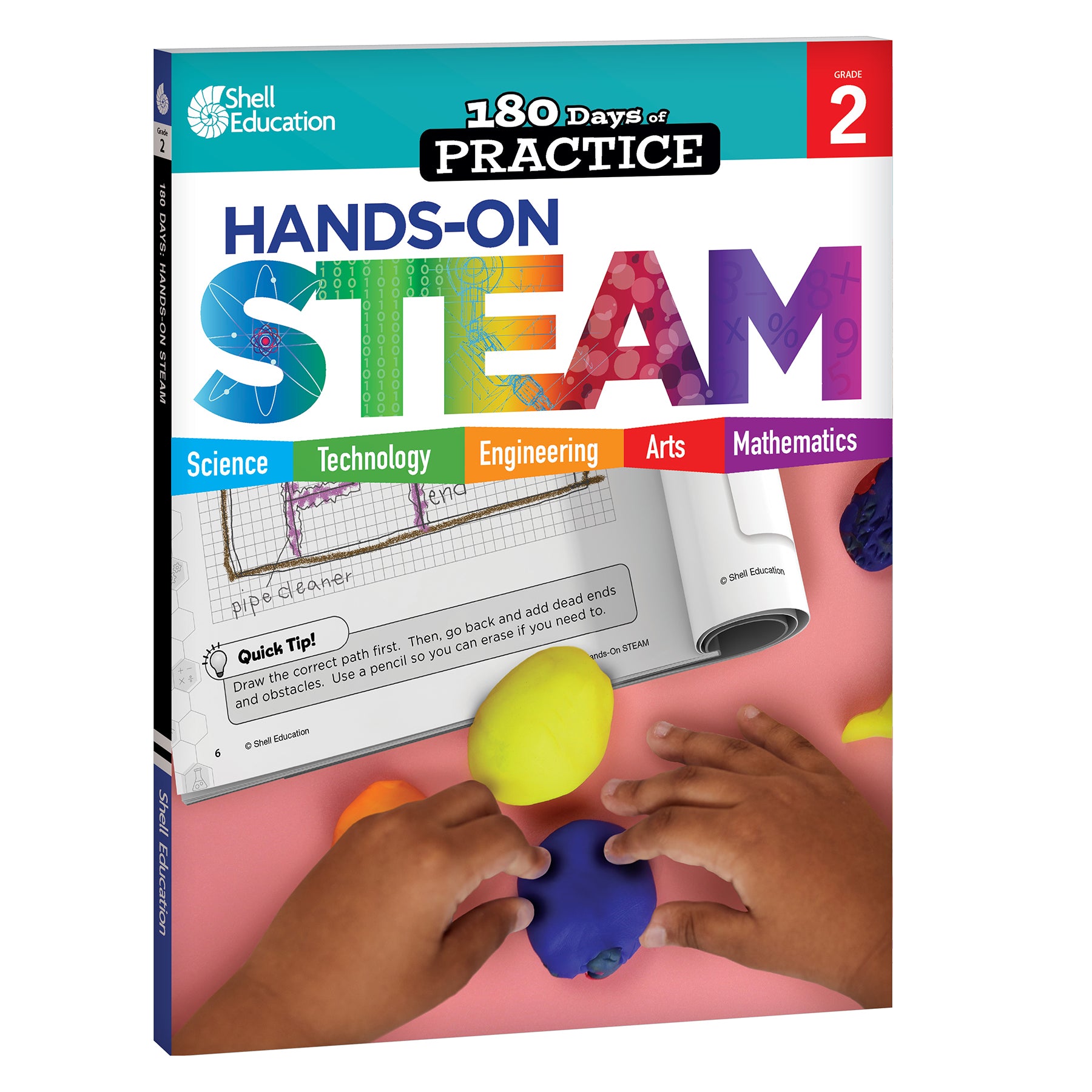 180 Days STEAM, Science, & Math Grade 2: 3-Book Set