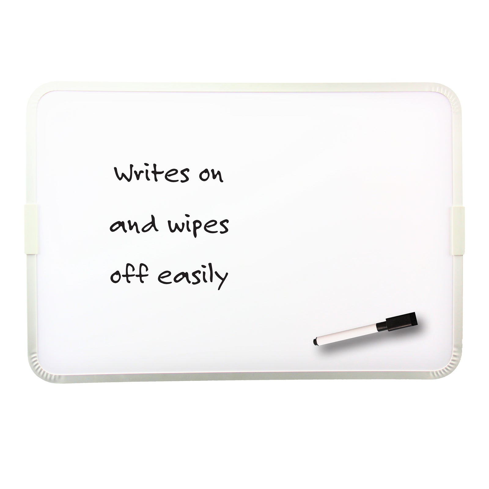 Two-Sided Aluminum Framed, Magnetic Dry Erase Board w/Pen, 9" x 12"