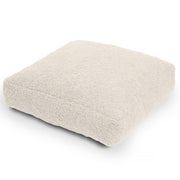 Jaxx Brio Large Décor Floor Pillow/Meditation Yoga Cushion, Shearling Faux Lamb, Cloud