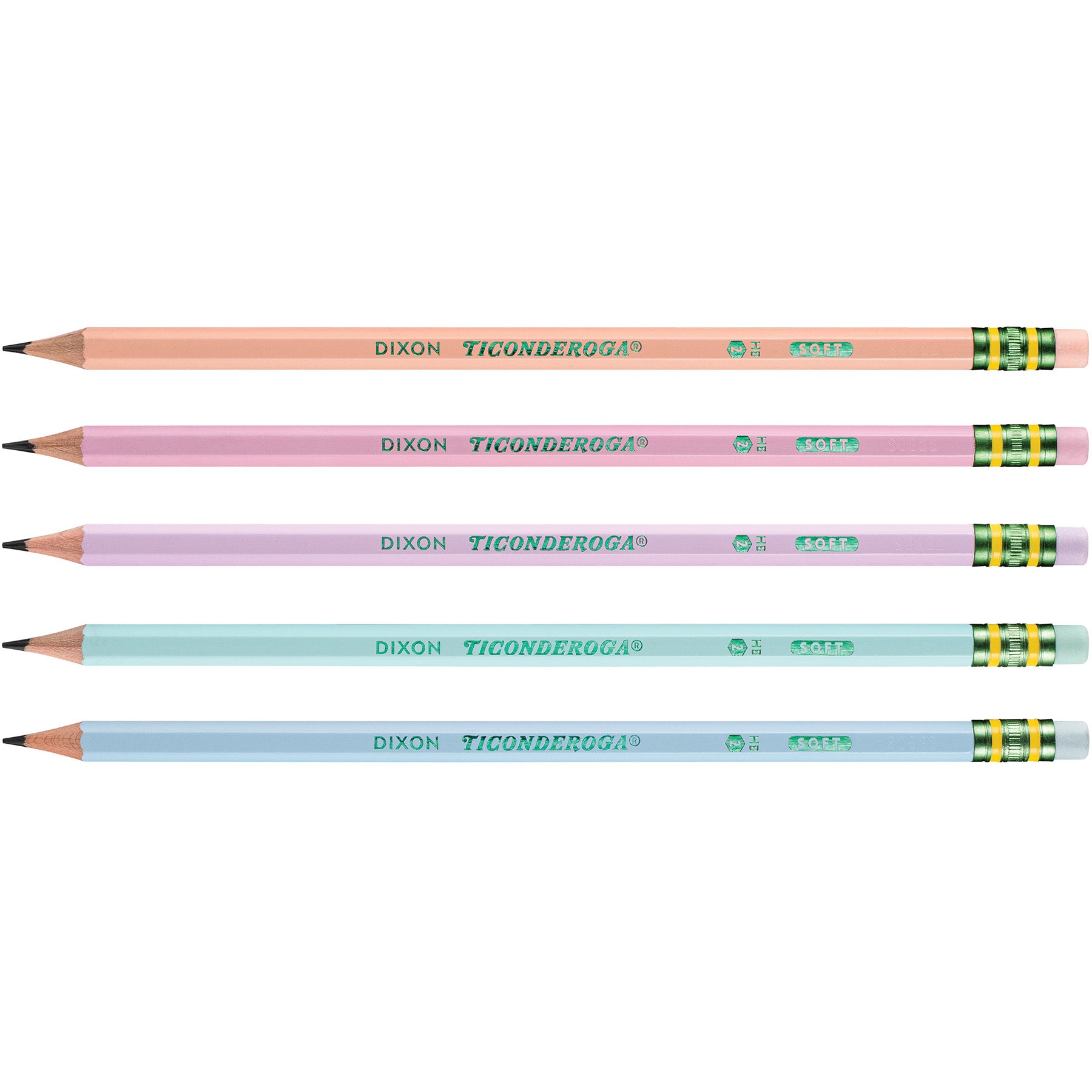 Wooden Pencil Pastel, Sharpened, Pack of 18