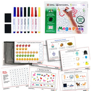 Dry-Erase Learning Board, 8 Markers, 30 Activity Sheets - MegaPack Series