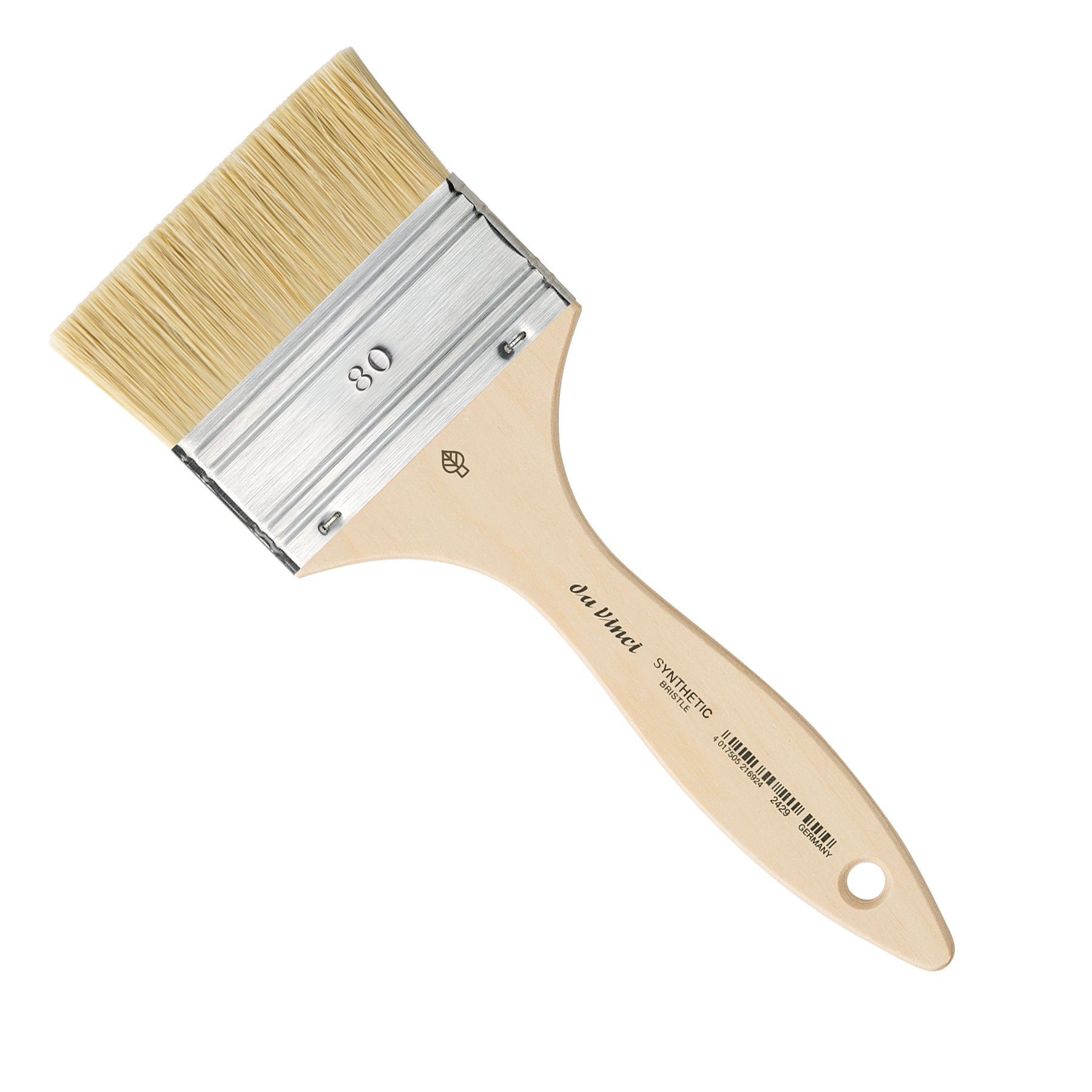 SYNTHETIC Mottler Brush, Natural Hog, Acrylic & Oil, Flat, Series 2429, Size 80