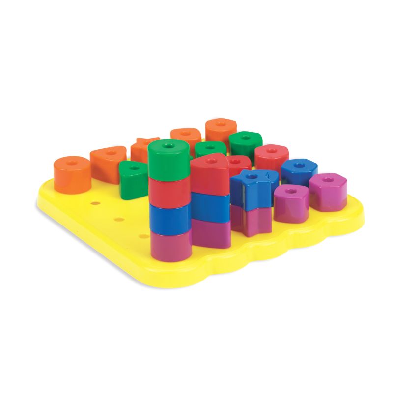 Stacking Shapes Pegboard Activity Set