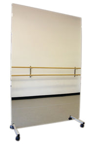 Glassless Mirror, Mobile Caster Base, Vertical, 60" W x 72" H