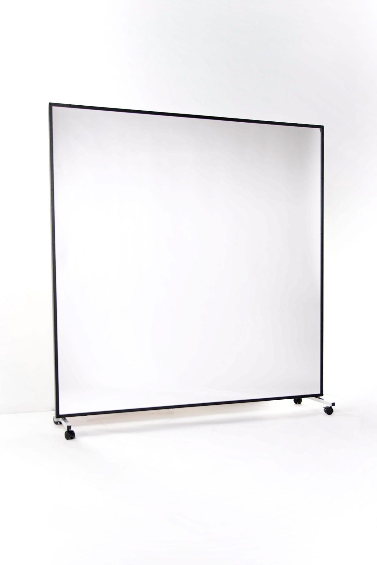 Glassless Mirror, Rolling Stand and Corkboard Back Panel, 48" W x 72" H