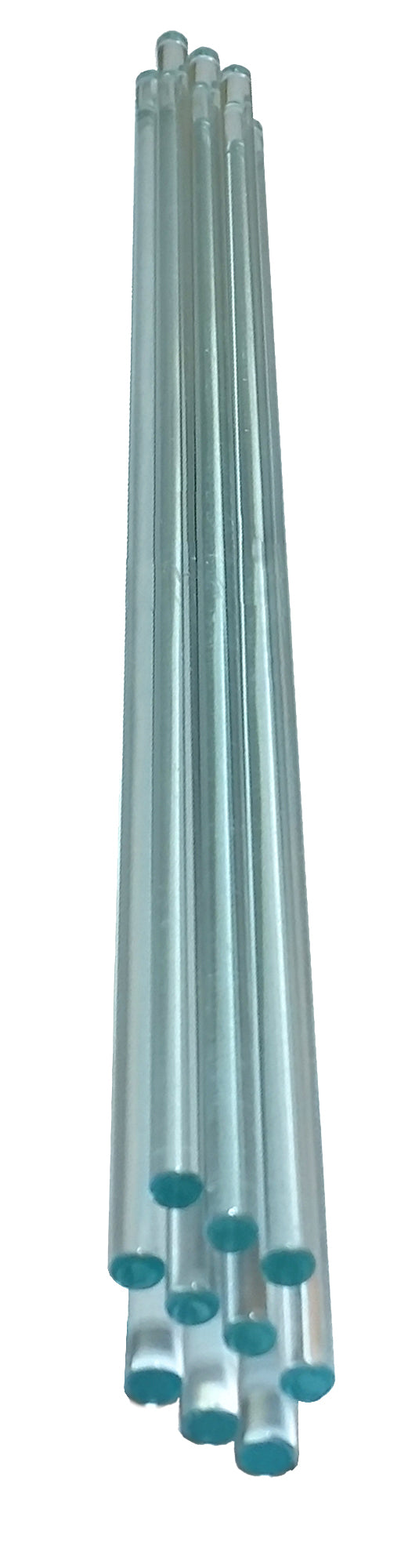 Stir Rods glass with fire polished ends, 8" length x 6mm OD. Pack 144.