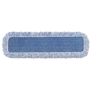 High Absorbency Mop Pad, Nylon/polyester Microfiber, 18" Long, Blue