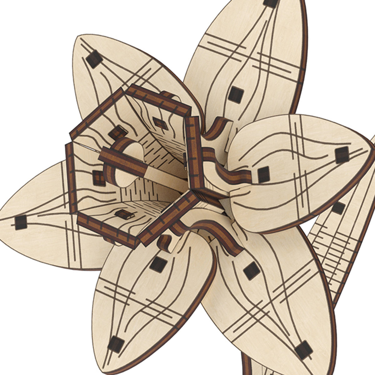 DAFFODIL WOOD BUILDING SET