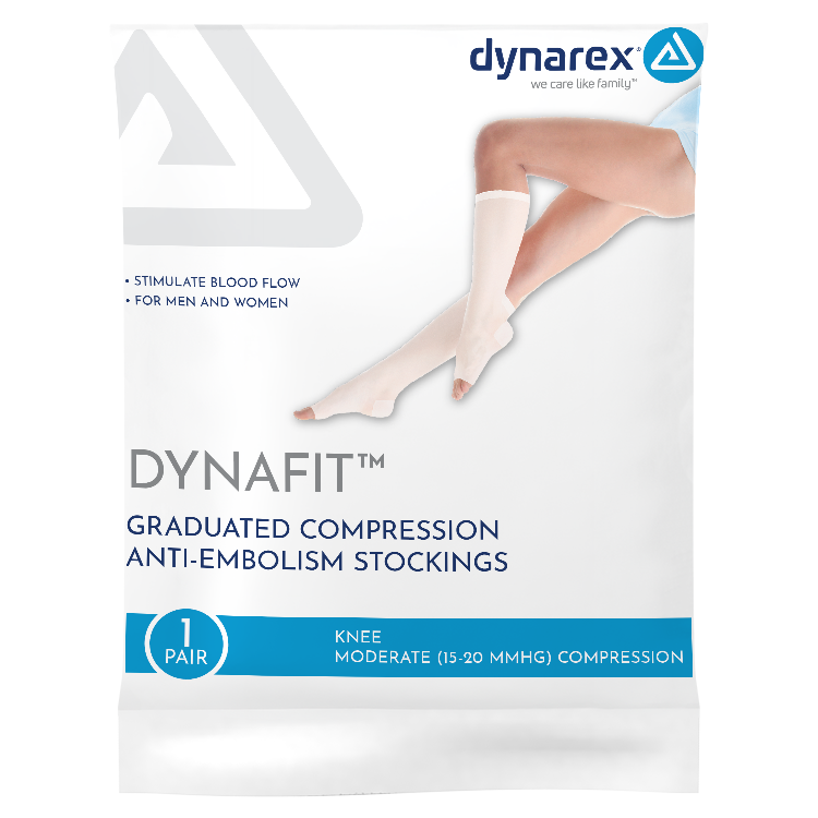 DynaFit Compression Stockings - Knee, Small - 12 pars per Box/5 boxes per Case