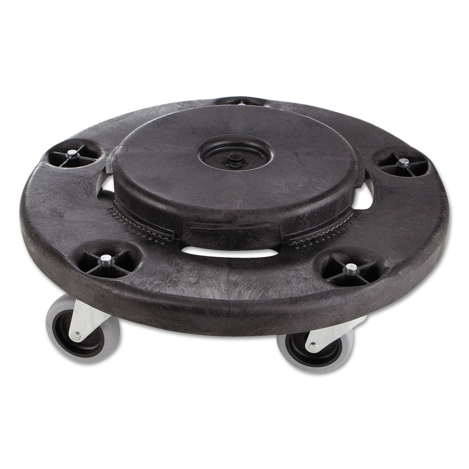 350 lb Load Capacity - 5 Casters - Structural Foam - 18.30" Width x 6.62" Height - Black - 1 Each