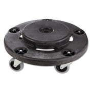 350 lb Load Capacity - 5 Casters - Structural Foam - 18.30" Width x 6.62" Height - Black - 1 Each