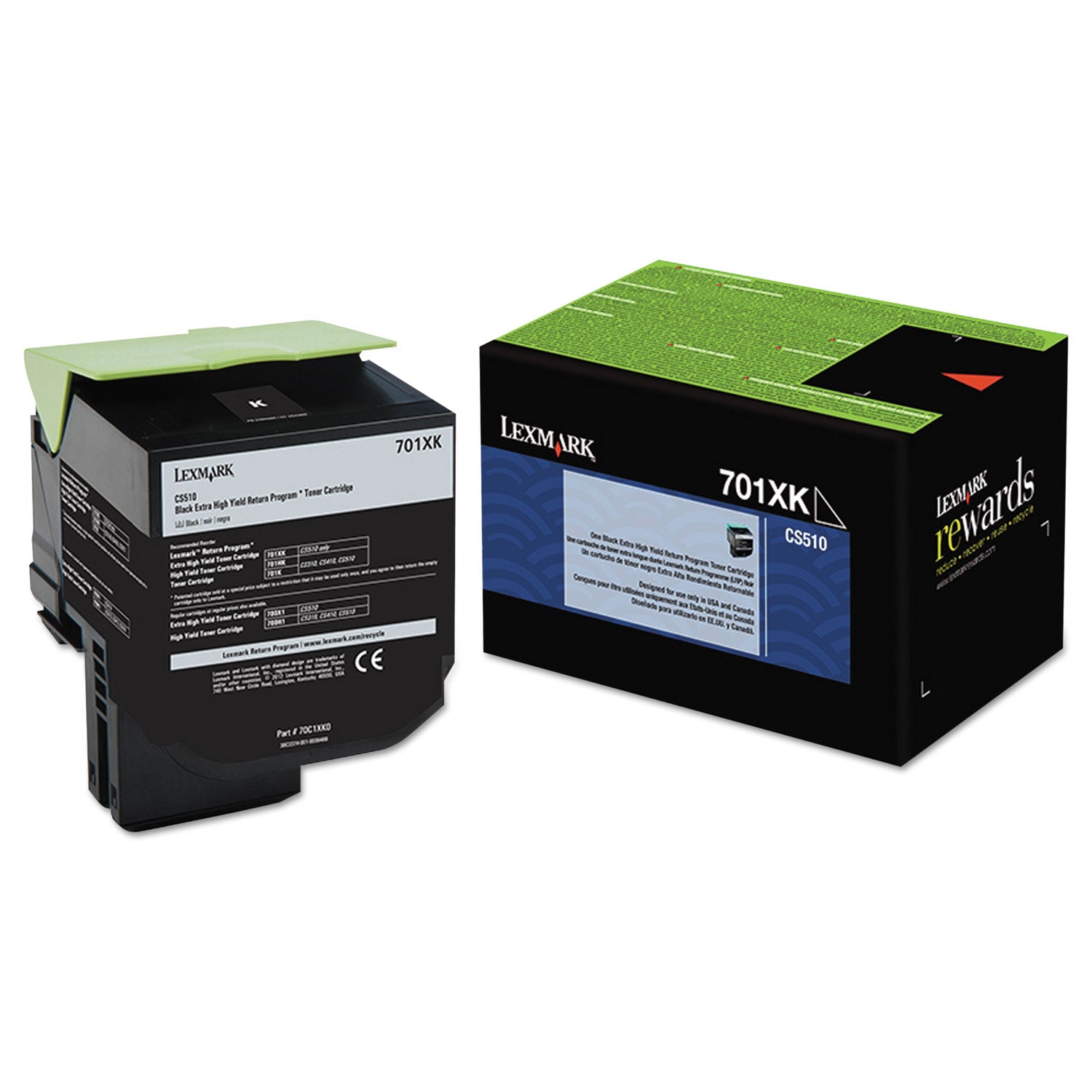 Lexmark Unison 701XK Original Extra High Yield Laser Toner Cartridge - Black - 1 Each