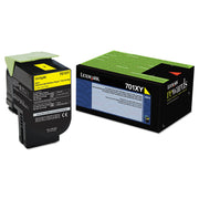 Lexmark Unison 701XY Original Extra High Yield Laser Toner Cartridge - Yellow - 1 Each
