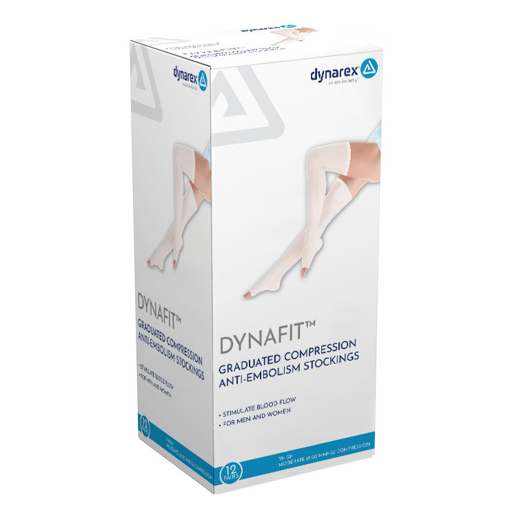 DynaFit Compression Stockings - Thigh, Medium - 12 pars per Box/5 boxes per Case