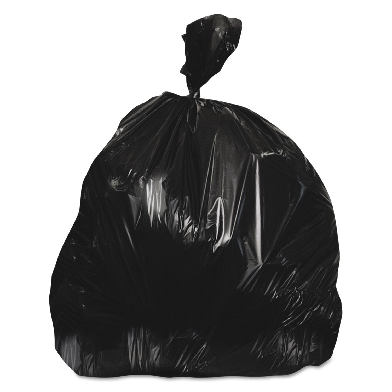 Heritage Bag Linear Low Density Can Liners, 16 Gallon, 32" x 24", 0.90 mil Thickness, Black, Linear Low-Density Polyethylene, 500 per Carton