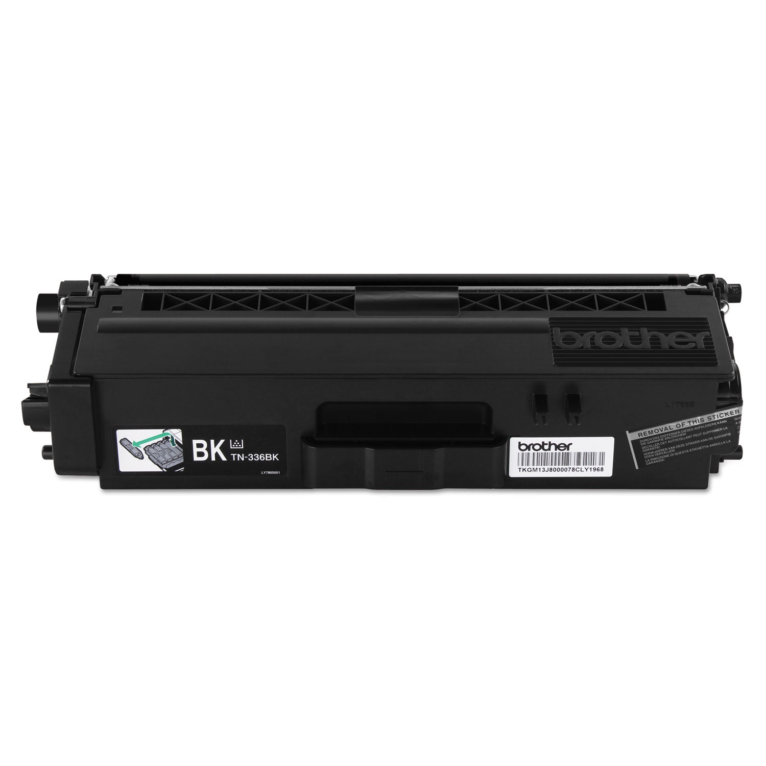 Brother TN336BK Original High Yield Laser Toner Cartridge - Black - 1 Each