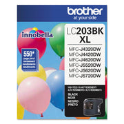 Brother Innobella LC203BK High Yield Inkjet Ink Cartridge - Black - 1 Each