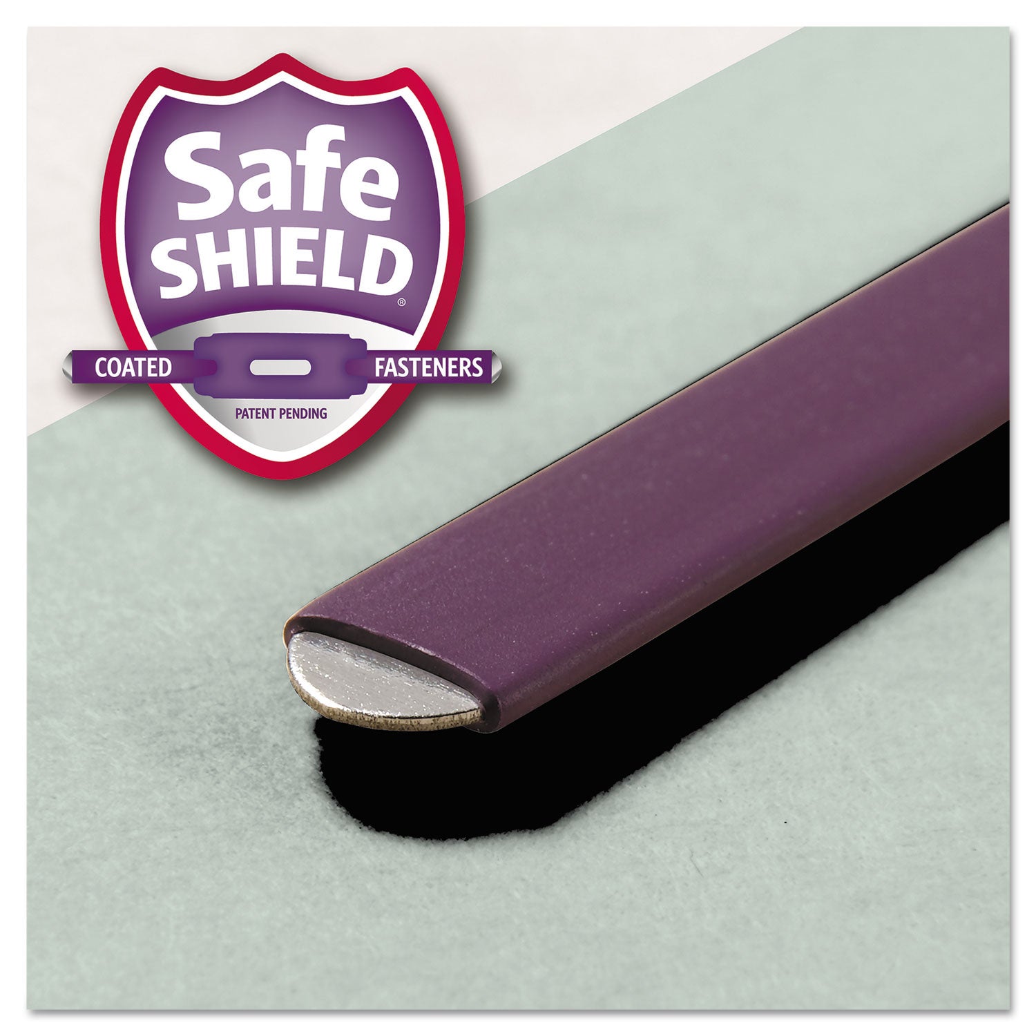 Smead Straight Tab Cut Letter Recycled Fastener Folder - 8 1/2" x 11" - 2" Expansion - 2 x 2S Fastener(s) - 2" for Folder - 25 pt. - Pressboard - Gray/Green - 100% Recycled - 25 / Box