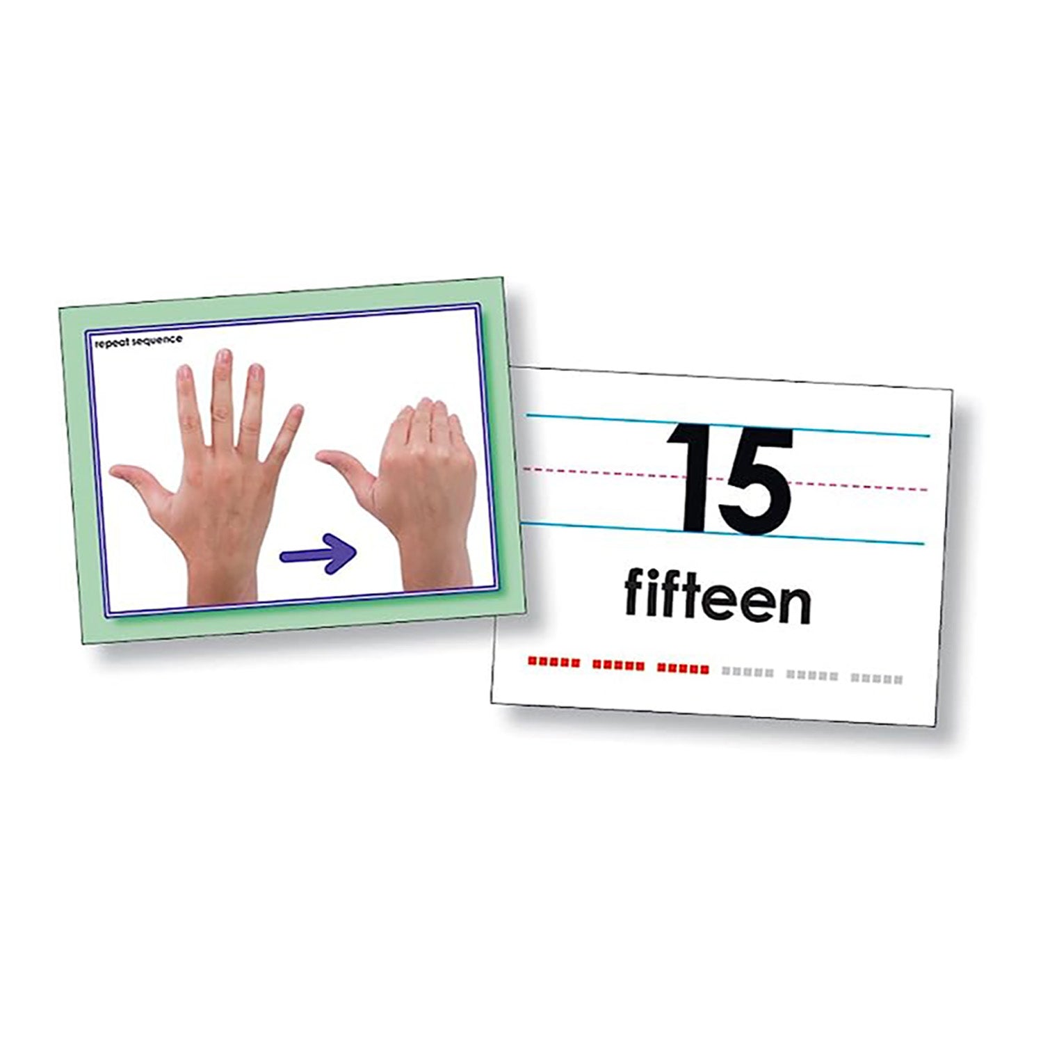 American Sign Language Cards, Number 0-30