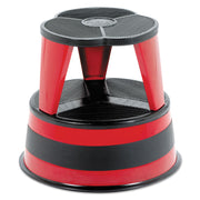 Kik-Step Original All-Steel Stool - 350 lb Load Capacity - 16" Length x 16" Width x 14" Height - Red