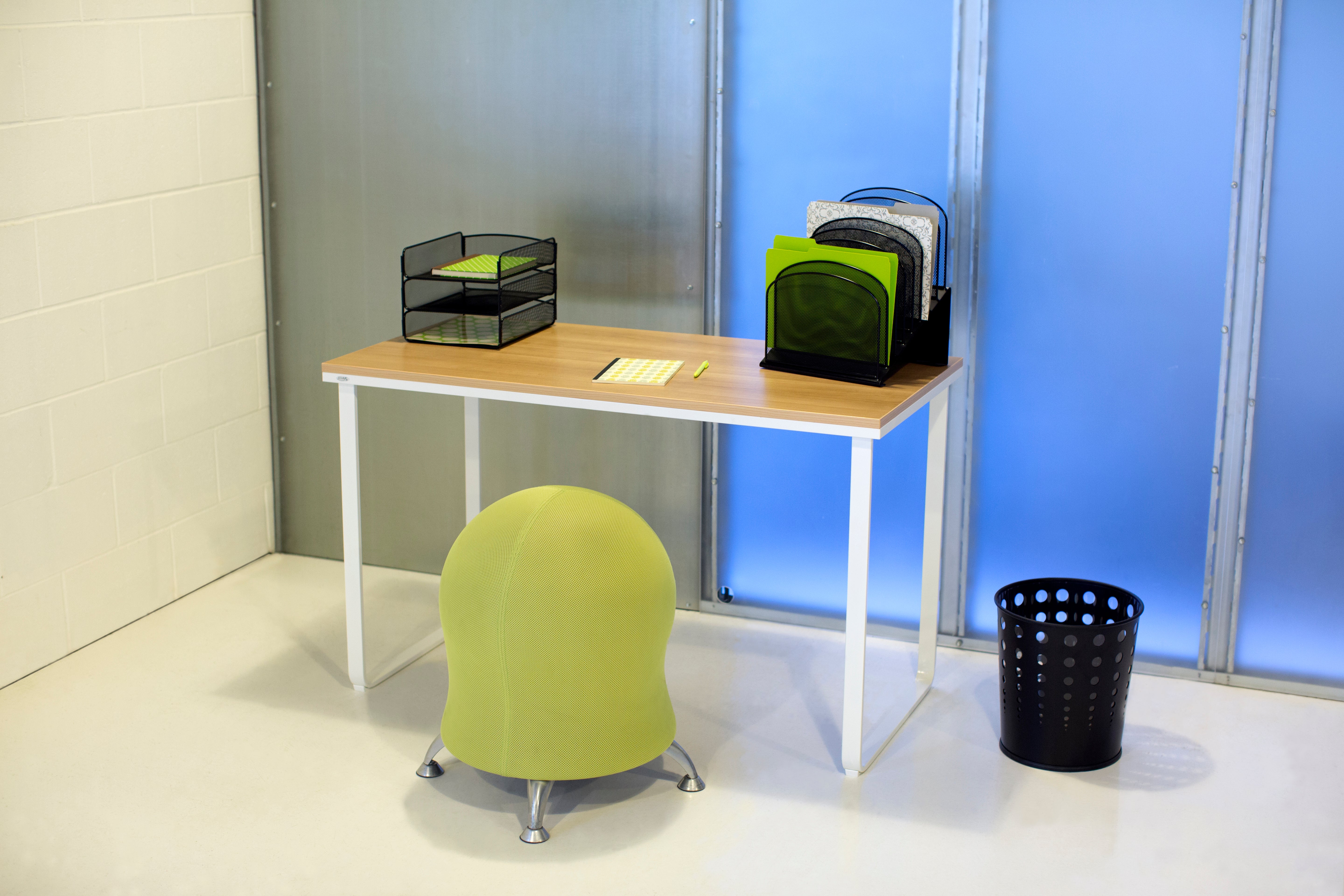 Steel Workstation - Bch Wht