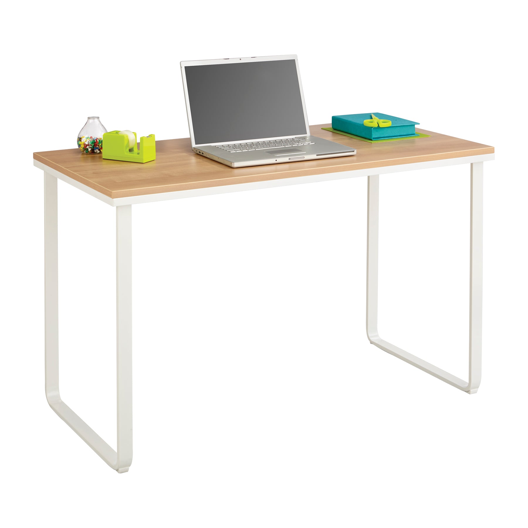 Steel Workstation - Bch Wht