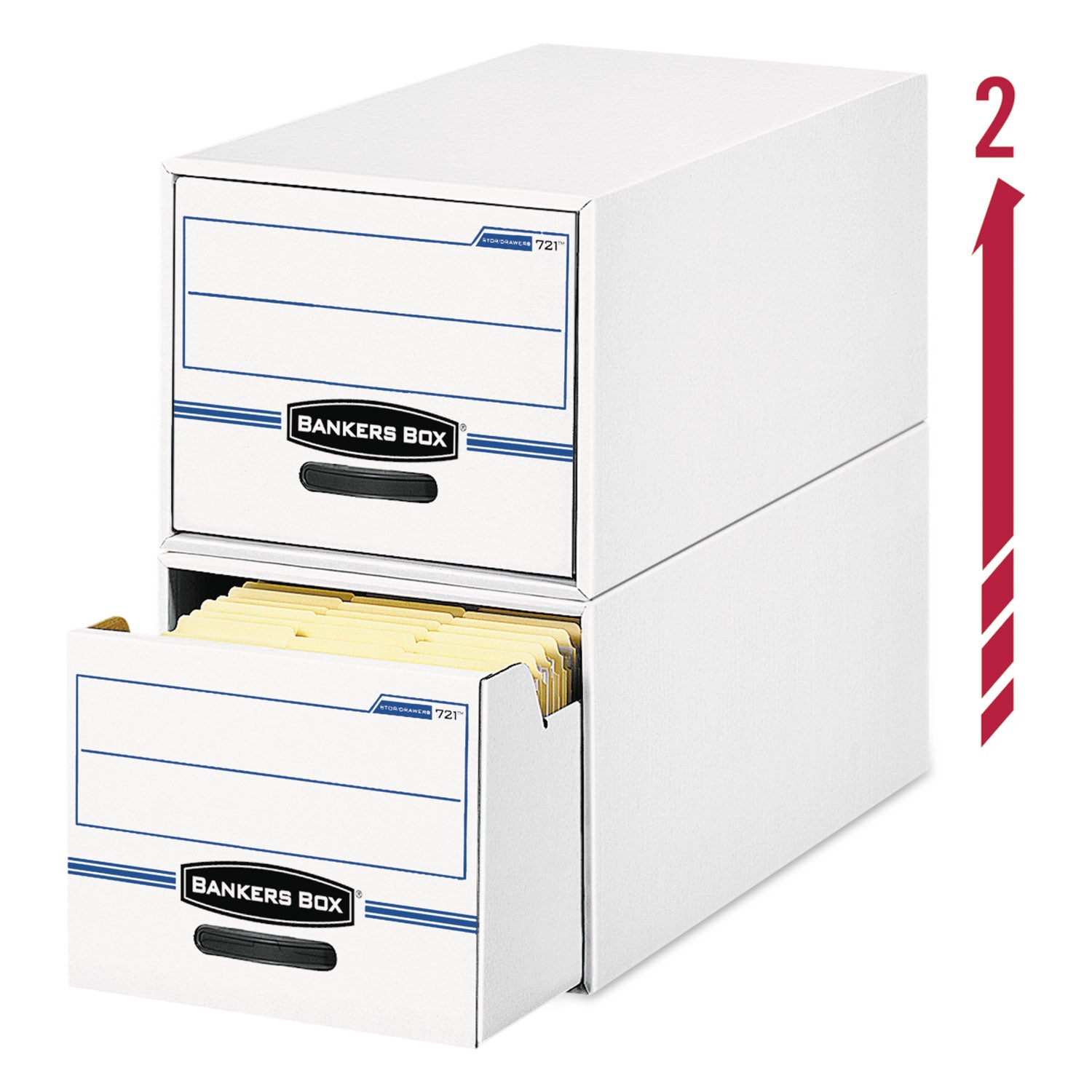 Internal Dimensions: 12.50" Width x 23.25" Depth x 10.38" Height - External Dimensions: 14" Width x 25.5" Depth x 11.5" Height - Media Size Supported: Letter - Light Duty - Stackable - Corrugated Paper - White, Blue - For File - Recycled - 6 / Carton