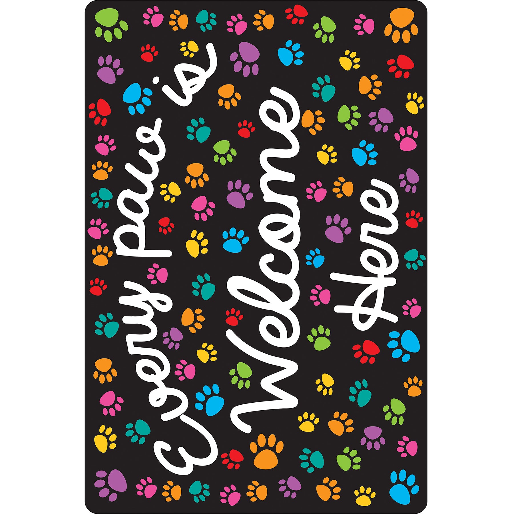 Computer Mouse Pad, 8" x 10", Every Paw is Welcome Here