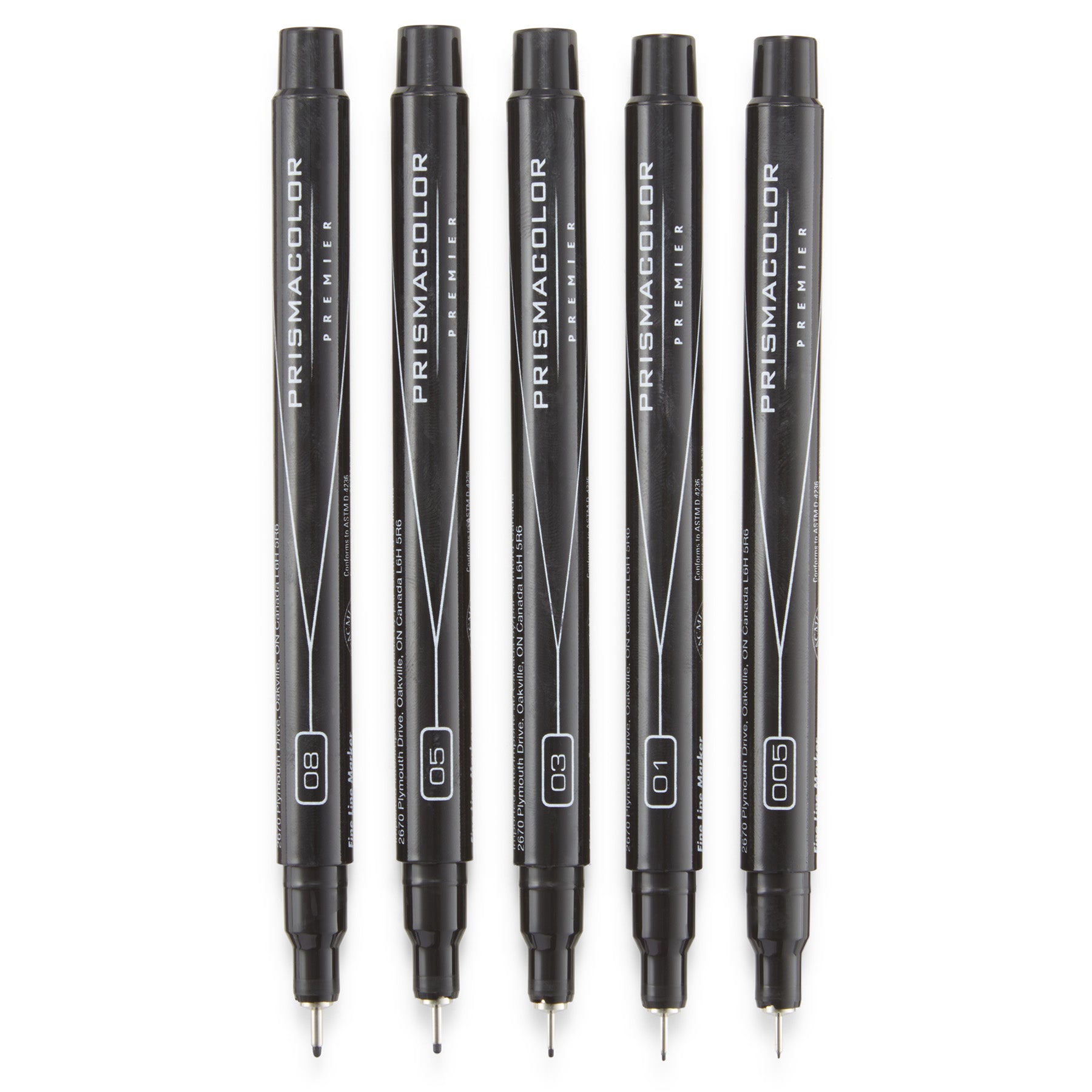 FINE LINE BLACK MARKER SET ASST SZ