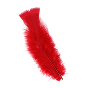 Zucker Feather Products Turkey Feather Flats Dyed - 4-6  - Red