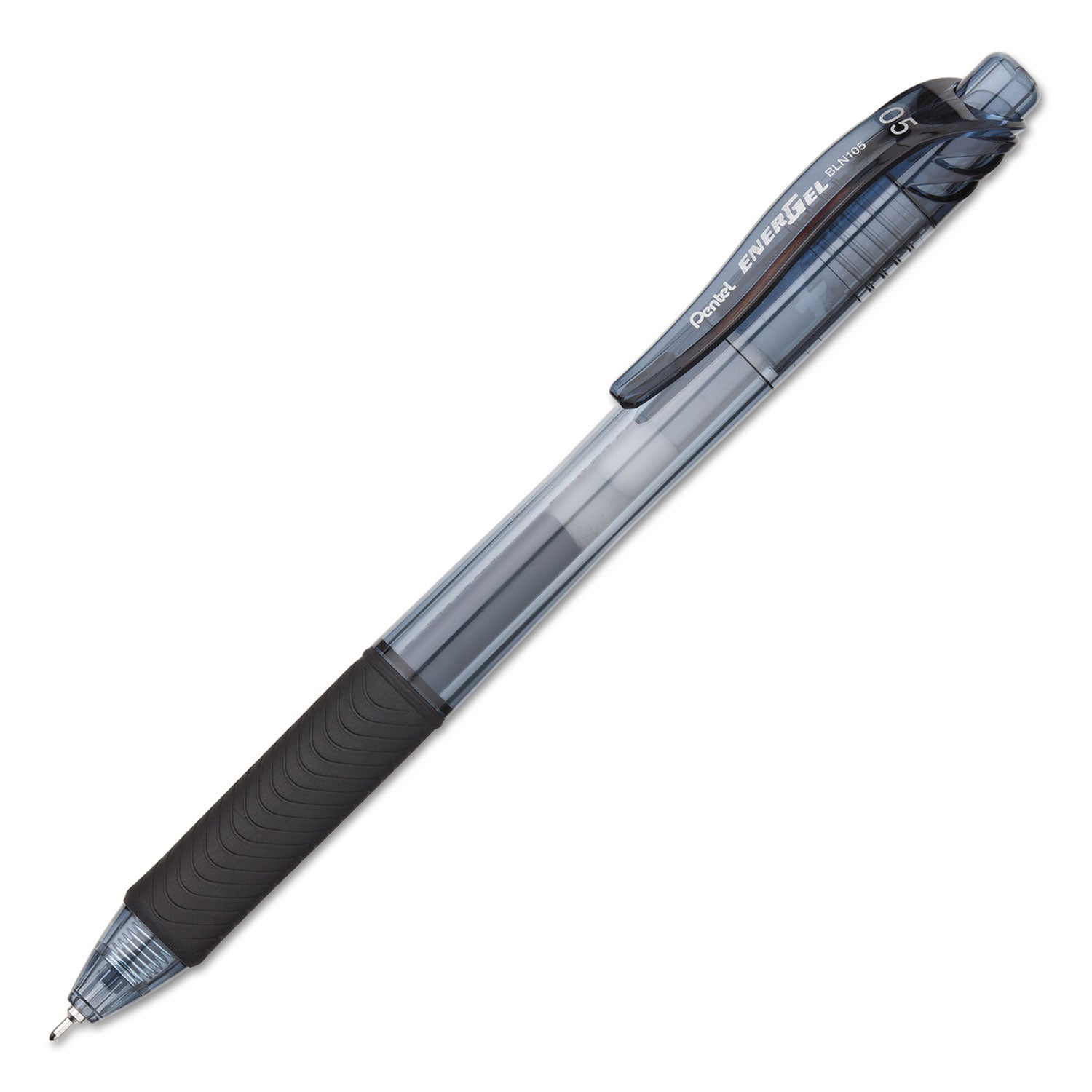 EnerGel EnerGel-X Retractable Gel Pens - 0.5 mm Fine Needle Pen Point - Refillable - Retractable - Black Ink - Gel-based - Black Barrel - 24 / Pack