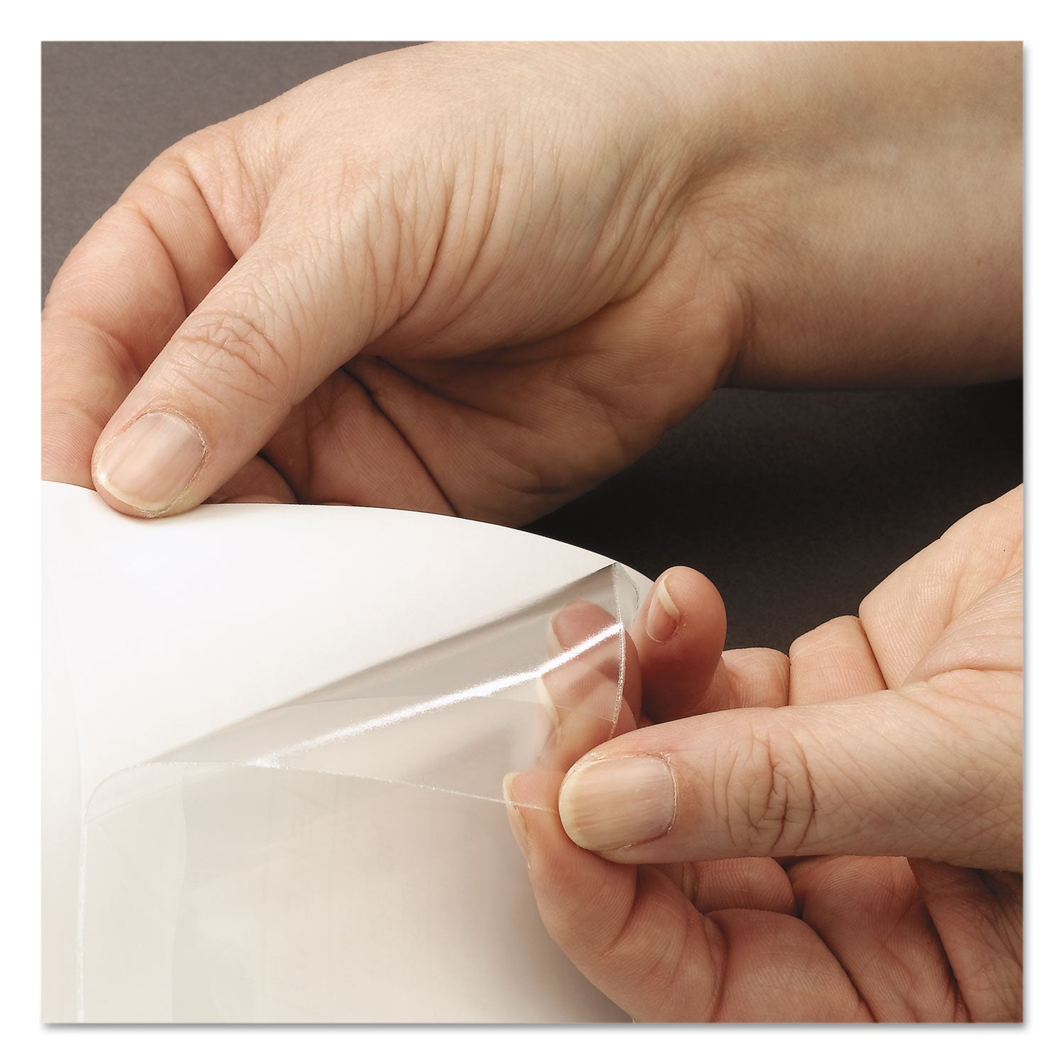 Smead Self-Adhesive Pockets - 3" Length - Clear - Poly - 100 / Box