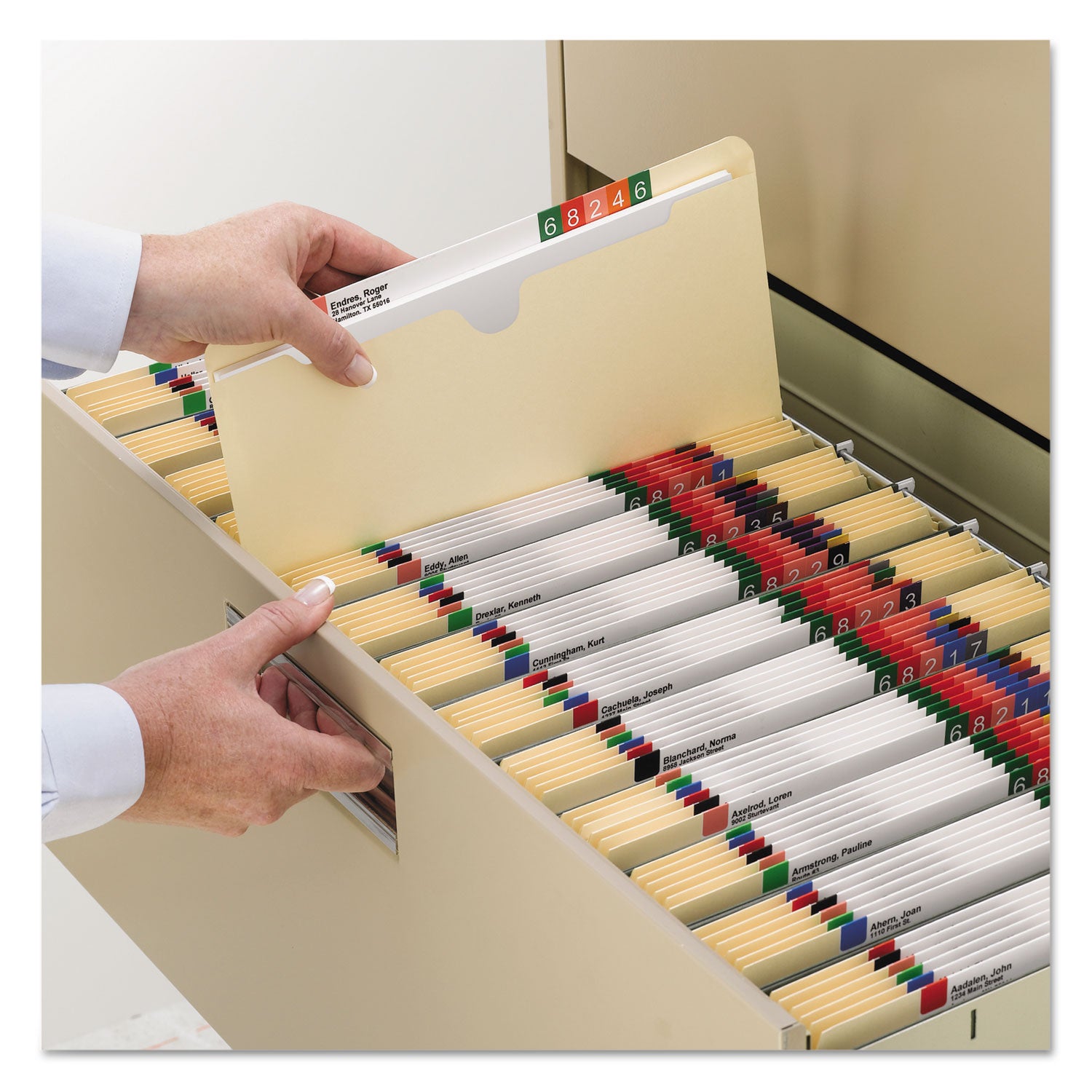 Manila File Jackets, 2-Ply Straight Tab, Legal Size, Manila, 50/box