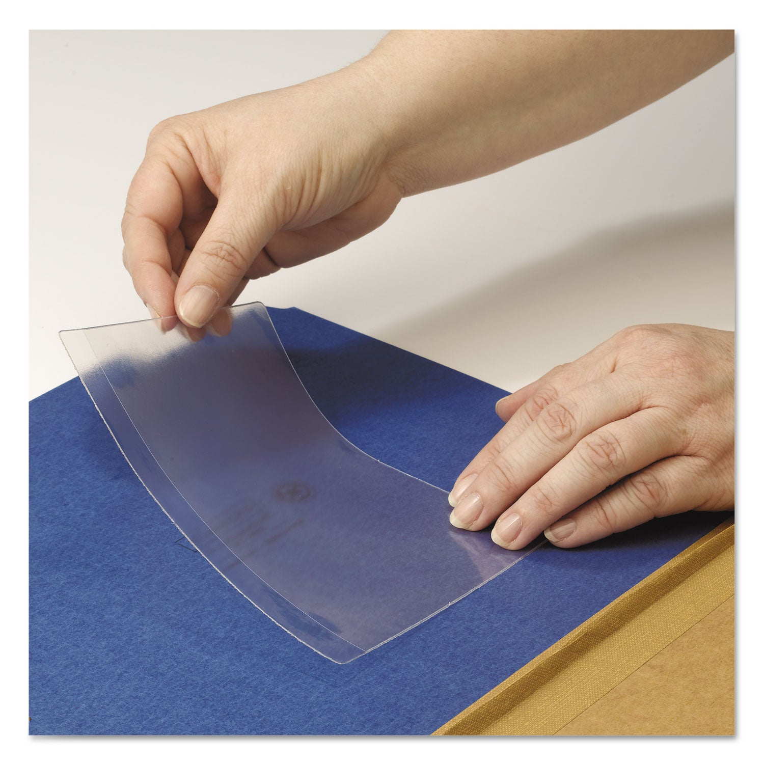 Smead Self-Adhesive Pockets - For 6 1/4" x 4 9/16" Sheet - Clear - Poly - 100 / Box