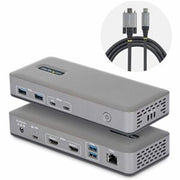 StarTech Dual-Monitor USB-C Docking Station, HDMI, 4K 60Hz, 100W Laptop Charging, 1GbE, Driverless, Multi-Monitor Dock