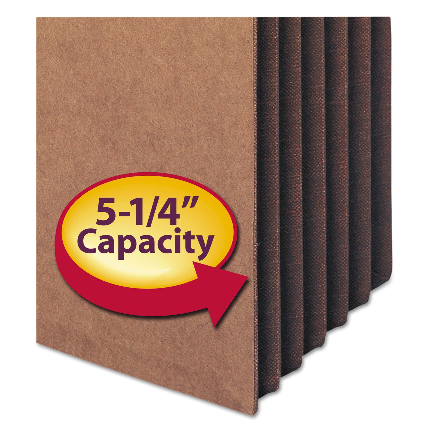 Smead Straight Tab Cut Legal Recycled File Pocket - 8 1/2" x 14" - 5 1/4" Expansion - 12.5 pt. - Redrope - Tear Proof, Reinforced Gusset, Rounded Corner - 30% Recycled - 50 / Box