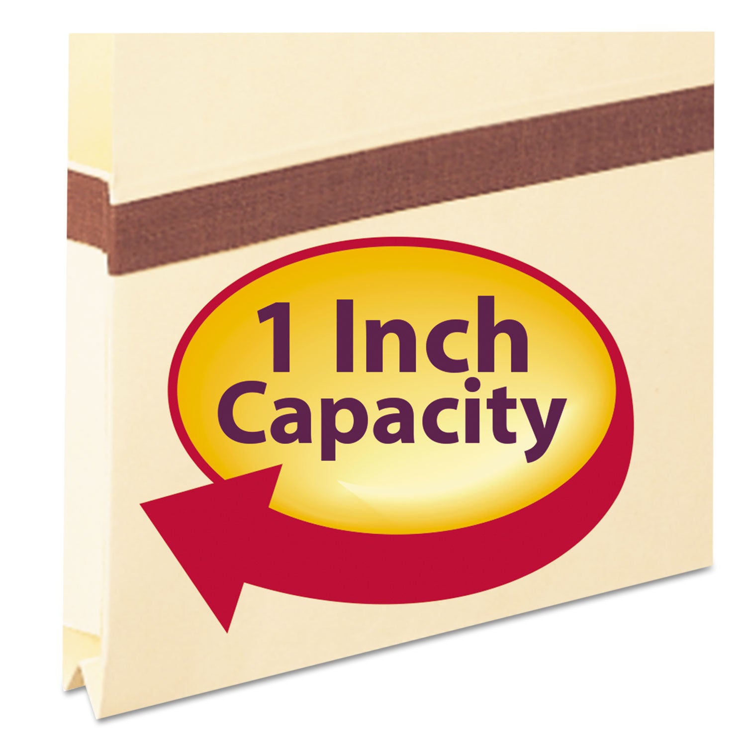 Smead 2/5 Tab Cut Legal Recycled File Pocket - 8 1/2" x 14" - 1" Expansion - Top Tab Location - Right Tab Position - 11 pt. - 1 Plys - Manila - Heavyweight Cover - 10% Recycled - 1 Each