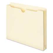 Smead Straight Tab Cut Letter Recycled File Jacket - 8 1/2" x 11" - 1 1/2" Expansion - 11 pt. - 2 Plys - Manila - Reinforced, Slip Resistant - 10% Recycled - 50 / Box