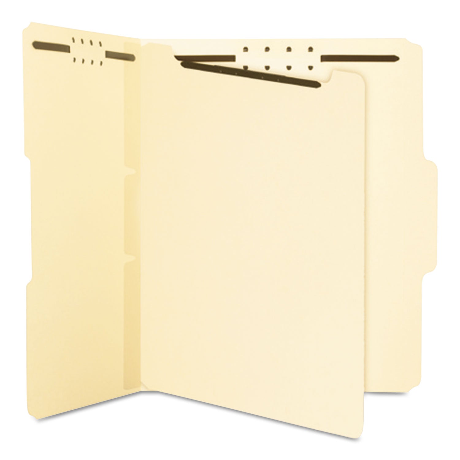 Smead Self-Adhesive Folder Dividers with Twin-Prong Fastener - For Letter 8 1/2" x 11" Sheet - Manila - Manila - 25 / Pack